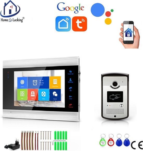 Wifi deurintercom met bediening via APP en werkt met spraakgestuurde apps. T-2102 van Elro