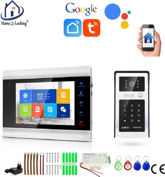 Wifi deurintercom met bediening via APP en werkt met spraakgestuurde apps. T-2103V van Smartwares