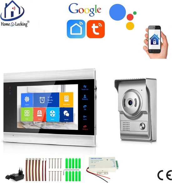 Wifi deurintercom met bediening via APP en werkt met spraakgestuurde apps. T-2104V van Smartwares