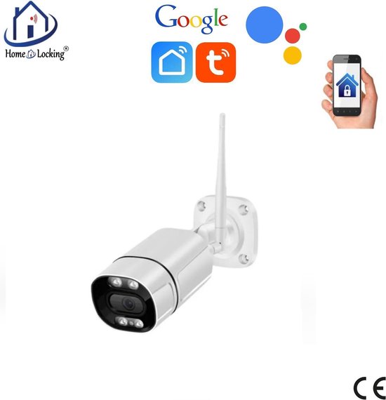 WIFI IP-camera 3.0MP met bediening via APP en kan werken met spraakgestuurde apps.. T-2029 van Smartwares