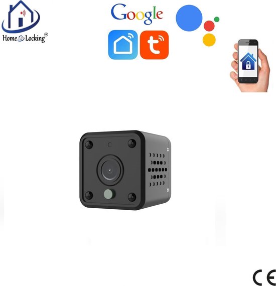 WIFI mini IP-camera 2.0MP met bediening via APP en kan werken met spraakgestuurde apps. T-2028 van Technetix