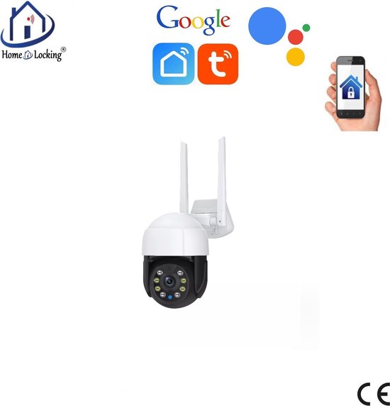 WIFI PTZ IP-camera 5.0MP met bediening via APP en kan werken met spraakgestuurde apps. T-2006 van Sannce