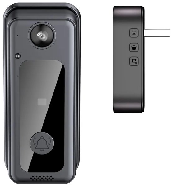 Wifi VideodeurbelVisueel elektronisch kattenoogDraadloze slimme deurbel voor thuis van Merkloos