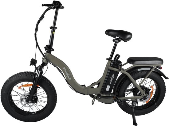 Windgoo E20 Pro Elektrische Vouwfiets – Fatbike - Rijklaar Geleverd - Windgoo Smart-app - 20 Inch - 250W Motor - 75 km Actieradius - Mechanische Schijfremmen - Donkerbruin van Windgoo