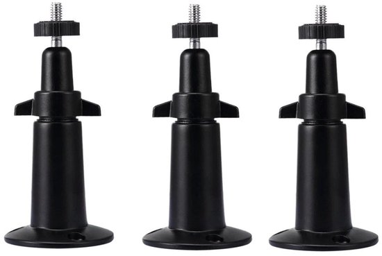 WiseGoods Premium Set Camera Wandbevestigingen - Verstelbare Beugel Beveiligingscamera Binnen / Buiten - Wandbeugel Cameras Zwart