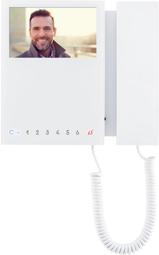 Witte Mini-monitor met 8 Knoppen voor Intercomsystemen van Merkloos