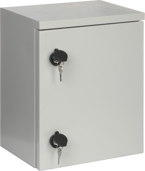 WL4 SR10WO6U-L metalen 6U 10 rack kast geschikt voor buiten muur montage met 2 sleutelsloten van Merkloos