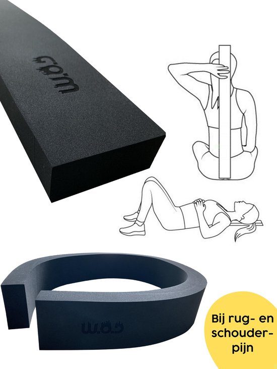 W.O.D Yoga Strip - Yoga Stripje - Yogastrip - Critical Alignment Strip - Houding Correctie - Houding Corrector - Schouder Stretcher - Rug Stretcher - Backstretcher - Verhelpt Rugpijn van W.O.D