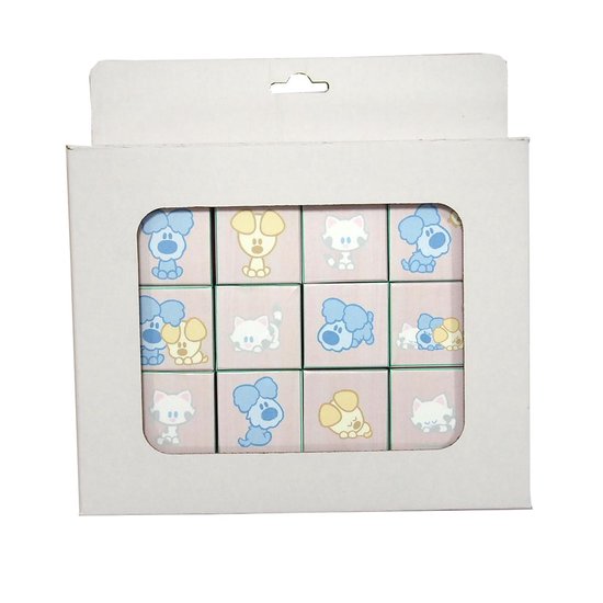 Woezel en Pip Baby Houten Blokken van Woezel en Pip