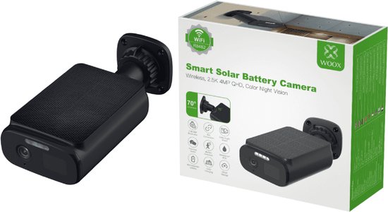Woox – Draadloze beveiligingscamera voor buiten – Haarscherp beeld – Met supergroot zonnepaneel – R8482 van WOOX