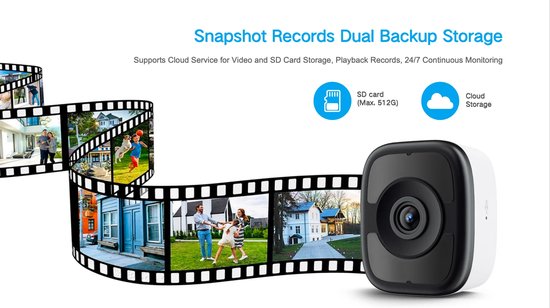 Xcruise RaamCamera Speciale Lens Tegen Weerspiegeling - Camera voor op Raam - Tegen Raam Beveiligingscamera - SuperScherp Beeld - WindowCam - binnen bewakingscamera wifi met app van Xcruise