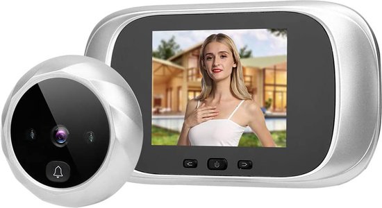 Xd Xtreme - draadloze deurbel - met camera en lcd scherm - zilver - digitaal - energiezuinig van XD-Xtreme