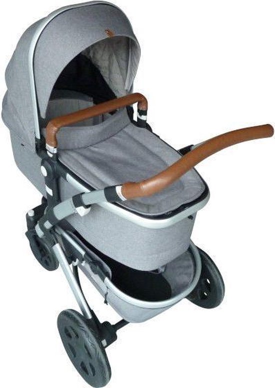 XQC - Joolz Geo - Geo2 - Hoes voor Kinderwagen Duwstang - Cover voor Veiligheidsbeugel - Cognac van XQC