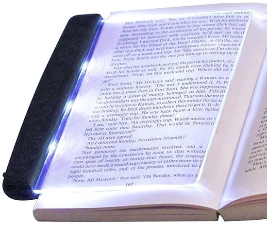 Ynkkvre - Draadloos Leeslampje voor Boek - Leeslamp - Boekenlegger Lamp - Boeklamp - Geen Verstrooiend Licht - 50+ Uur Batterijduur - Instelbare Helderheid - Superlicht 105 Gram van Ynkkvre