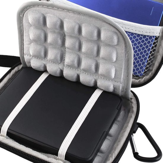 Ynkkvre - Harde Schijf Draagtas - Opberghoes - Powerbank Organizer - Waterafstotende Beschermhoes - Schokbestendig Ontwerp Voor 1-6 TB 2.5" HDD/SSD - 1 Stuk - Zwart van Merkloos