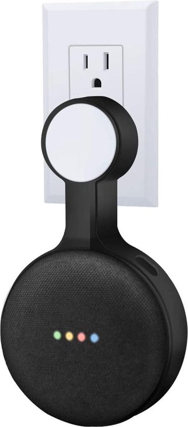 YONO Houder geschikt voor Google Nest Mini – Wall Mount – Zwart van YONO