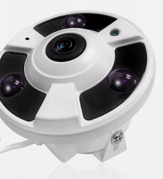 Zazitec 360 Graden Fisheye Camera – 5MP IR Kleuren CCD Camera met 1,4 mm Lens van Zazitec