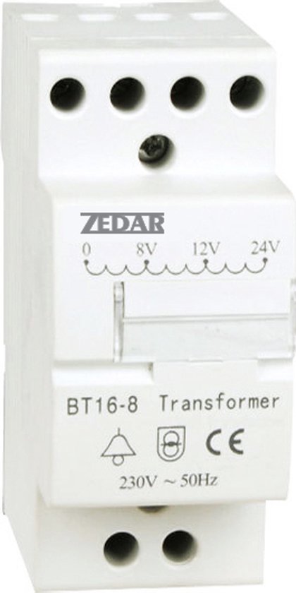Zedar Beltrafo - Beltransformator geschikt voor de Zedar video deurbel V600
