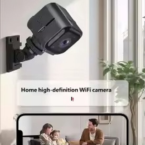 Zolara HD Beveiligingscamera - 1080p WiFi - Nachtzicht - Bewegingsdetectie - Tweeweg audio - Voor binnen en buiten - Babyfoonfunctie - Zwart van Merkloos