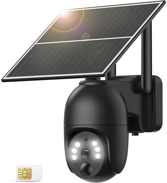 Zolvano® Camerabewaking - Beveiligingscamera Draadloos Buiten - Bewakingscamera-Zwart