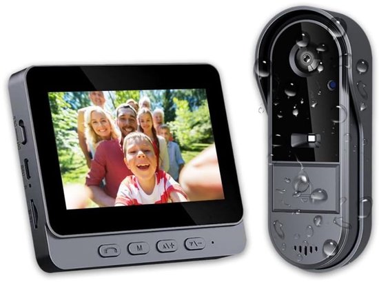 Zolvano® Videodeurbel – Slimme Deurbel Met Camera – Deurbel Camera-Zwart