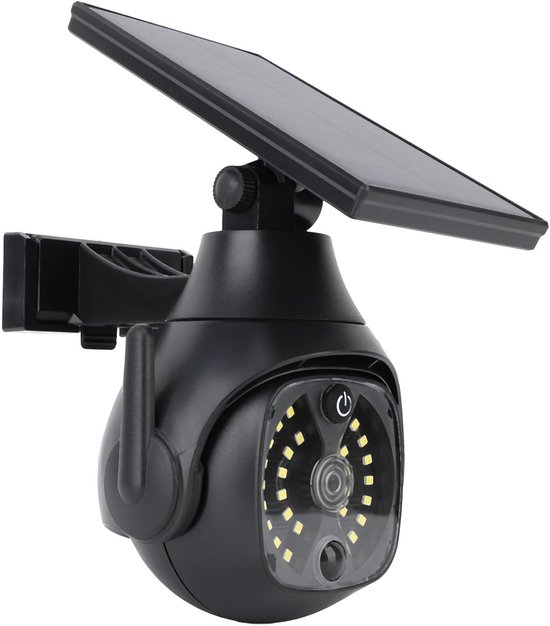 Zonne Verlichting - Buitenlamp Sensor - Tuin Beveiliging - Dummy Camera Uiterlijk - 17 x 16 x 13 cm - Zwart