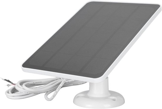 Zonnepaneel 10W voor Deurbel, Oplaadbare Zonne-energie Charger voor Beveiligingscamera's, IP66 Waterdicht, 360° Verstelbare Montage voor Ring en Nest Deurbellen