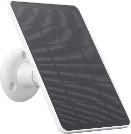 Zonnepaneel voor Arlo Pro 3 en Pro 4 Camera - Videodeurbel Voeding - Spotlight Camera Batterij - 98ft Oplaadkabel - 360 ° Verstelbare Montage - Zonne-batterijlader - WHITE van Wasserstein