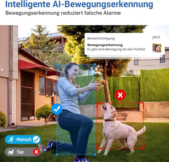 Zwarte draadloze videodeurbel Geschikt voor camera en wifi.