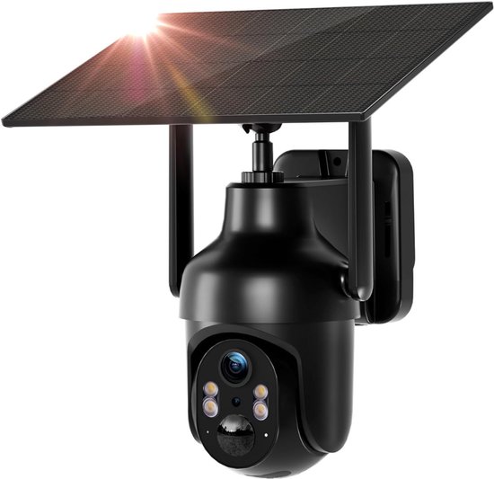Zyrex® Camerabewaking Draadloos - Camera - Beveiligingscamera Draadloos Buiten - Zwart- 18cm x 17cm x 14cm